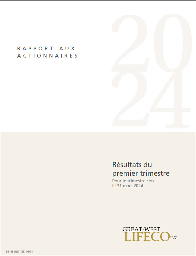 Premier trimestre de 2024 - Rapport trimestriel aux actionnaires