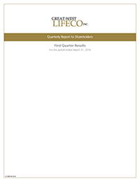 1st Quarter 2016 Results