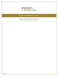 Premier trimestre de 2016