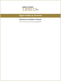 Troisième trimestre de 2016